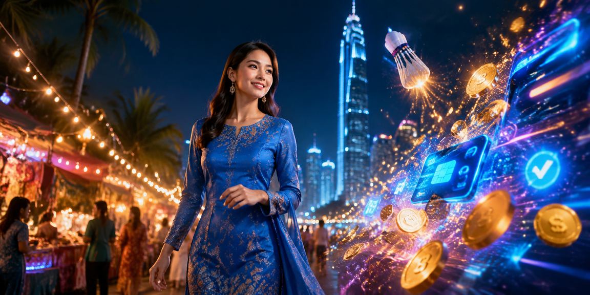 Pemain bertaruh dengan pakaian tradisional di Kuala Lumpur